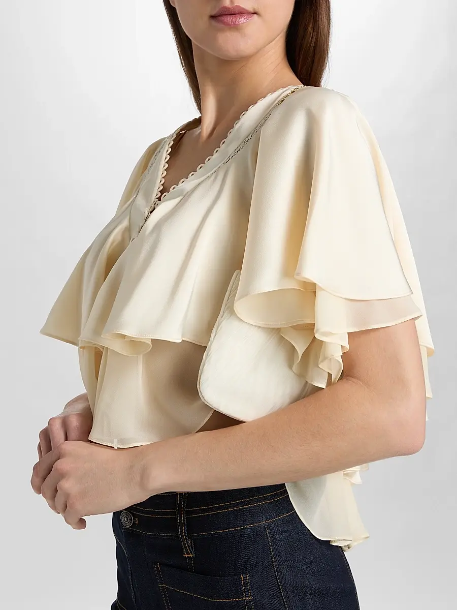 Cinq à Sept Women's Mary Flounce Top | Thumbnail 6 Cinq à Sept Women's Mary Flounce Top | Thumbnail 6