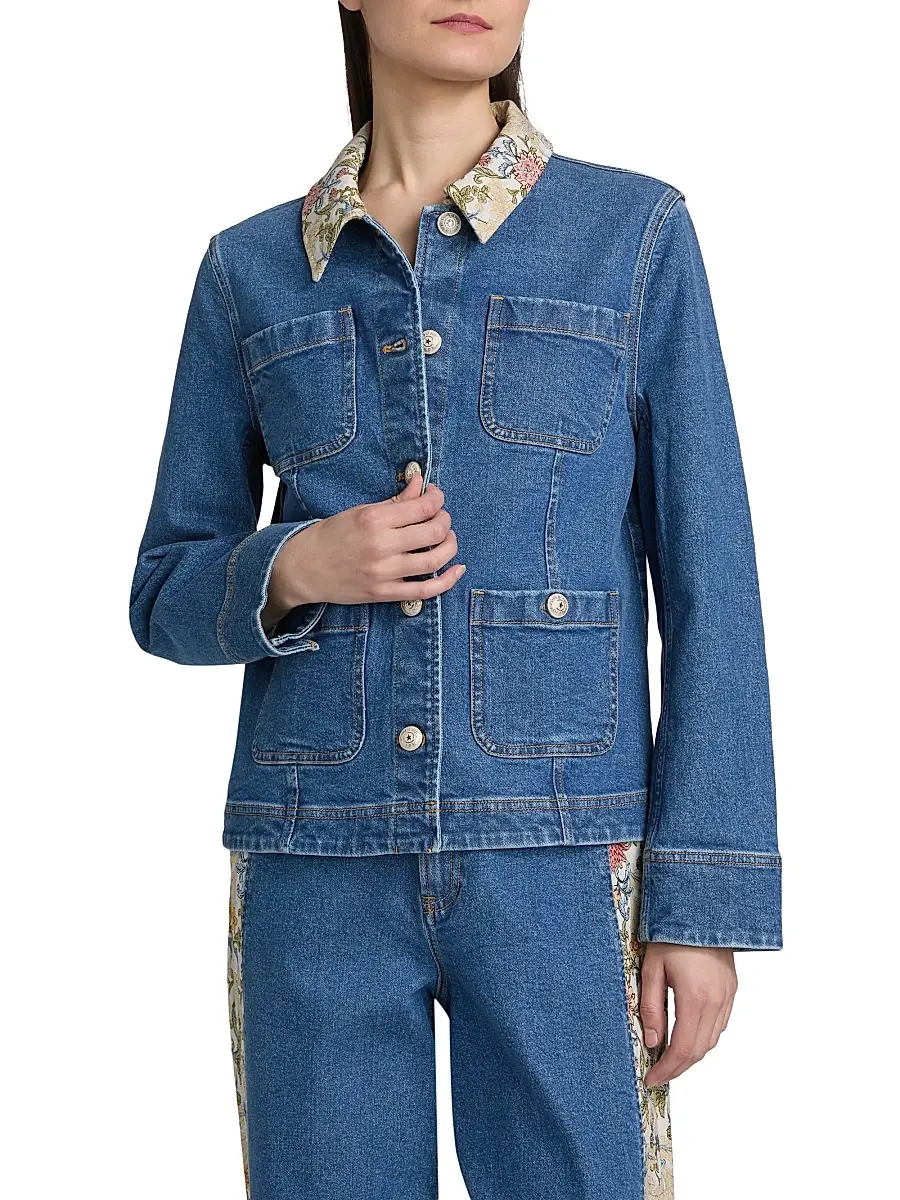 Cinq à Sept Women's Dalton Denim Jacket | Thumbnail 3 Cinq à Sept Women's Dalton Denim Jacket | Thumbnail 3