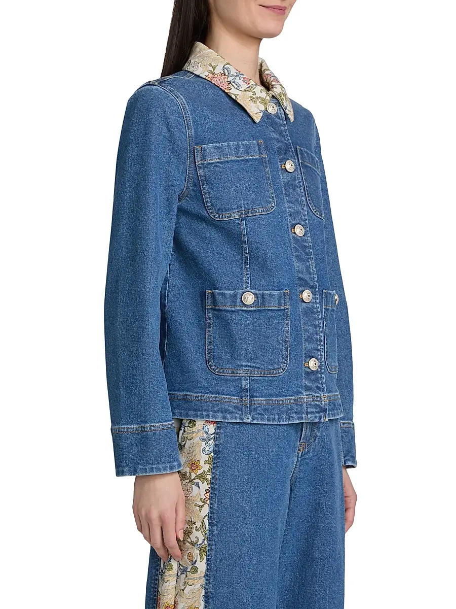 Cinq à Sept Women's Dalton Denim Jacket | Thumbnail 4 Cinq à Sept Women's Dalton Denim Jacket | Thumbnail 4