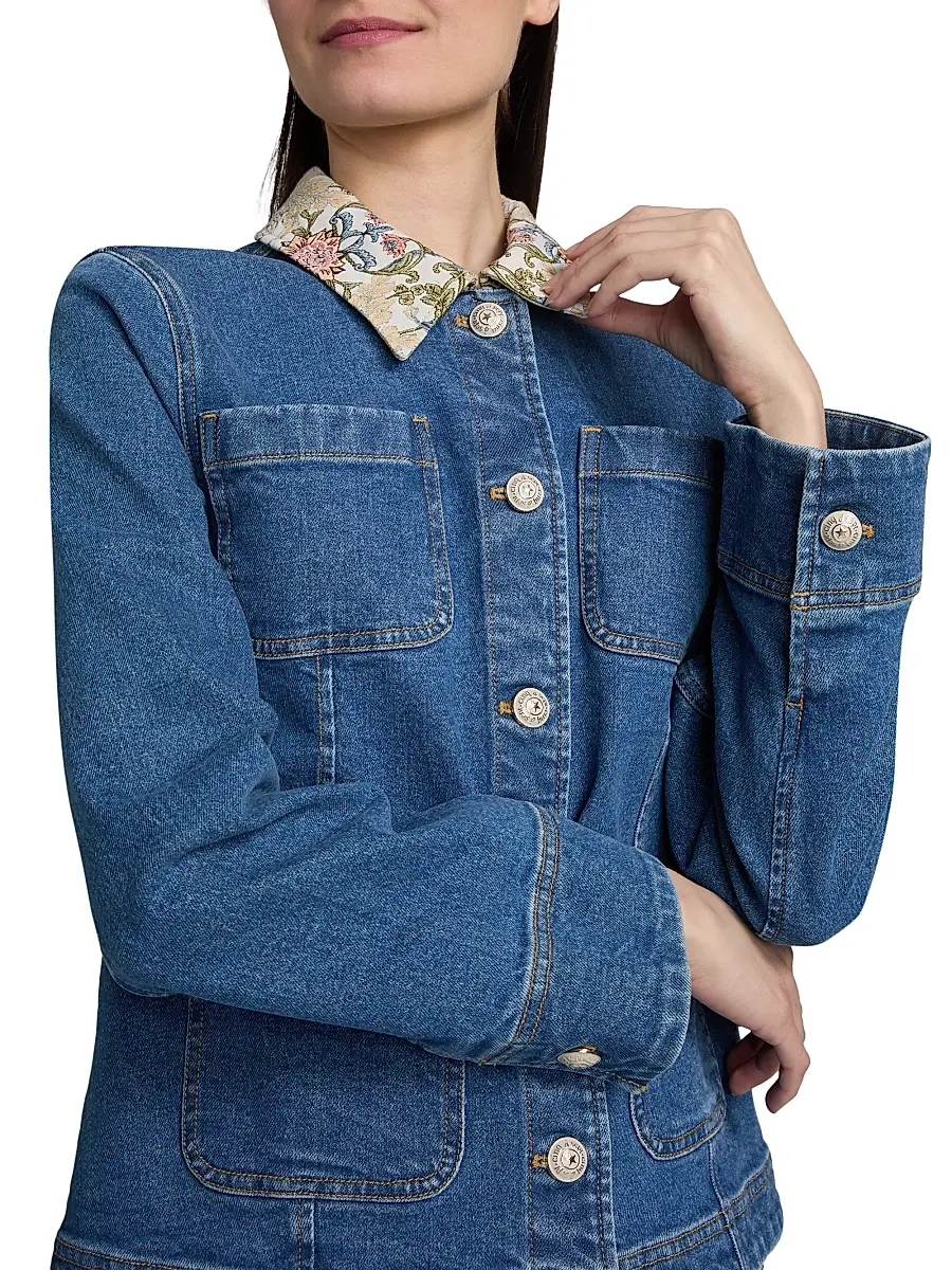 Cinq à Sept Women's Dalton Denim Jacket | Thumbnail 6 Cinq à Sept Women's Dalton Denim Jacket | Thumbnail 6