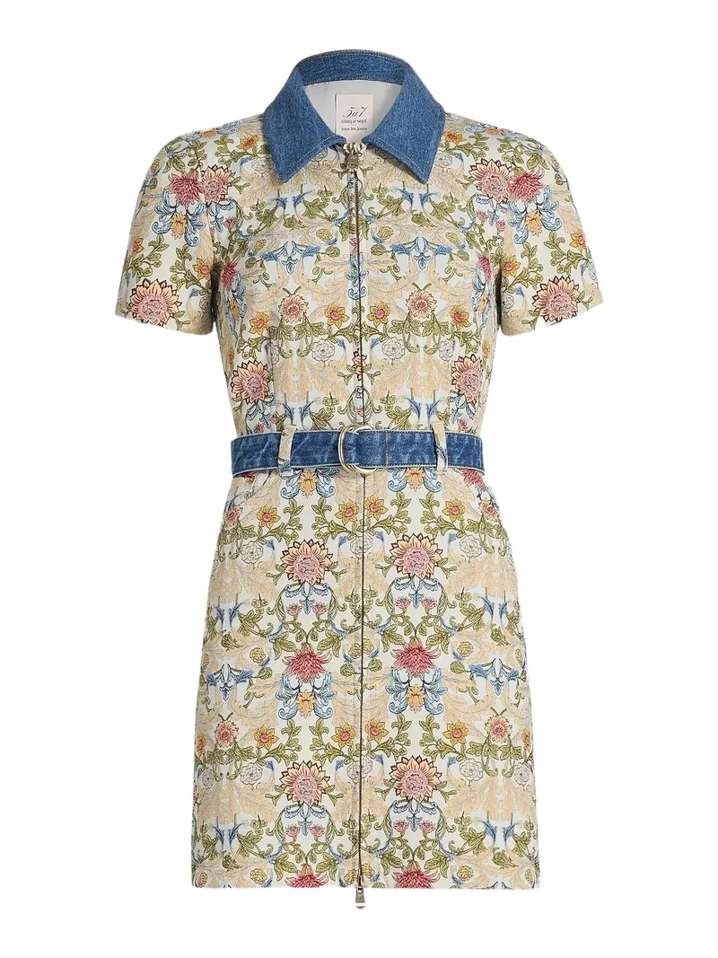Women's Bea Floral Jacquard Minidress Women's Bea Floral Jacquard Minidress