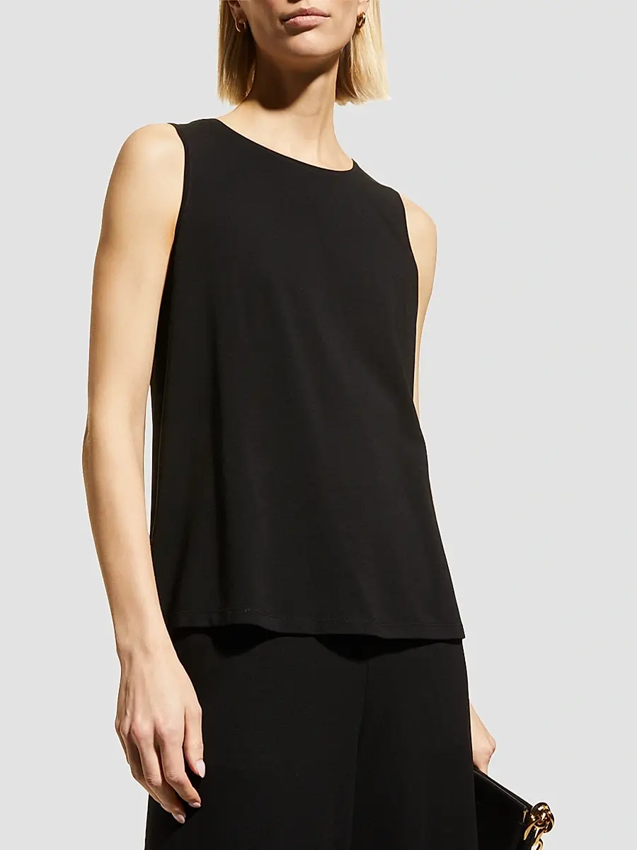 Eileen Fisher Women's Roundneck Tank | Thumbnail 4 Eileen Fisher Women's Roundneck Tank | Thumbnail 4