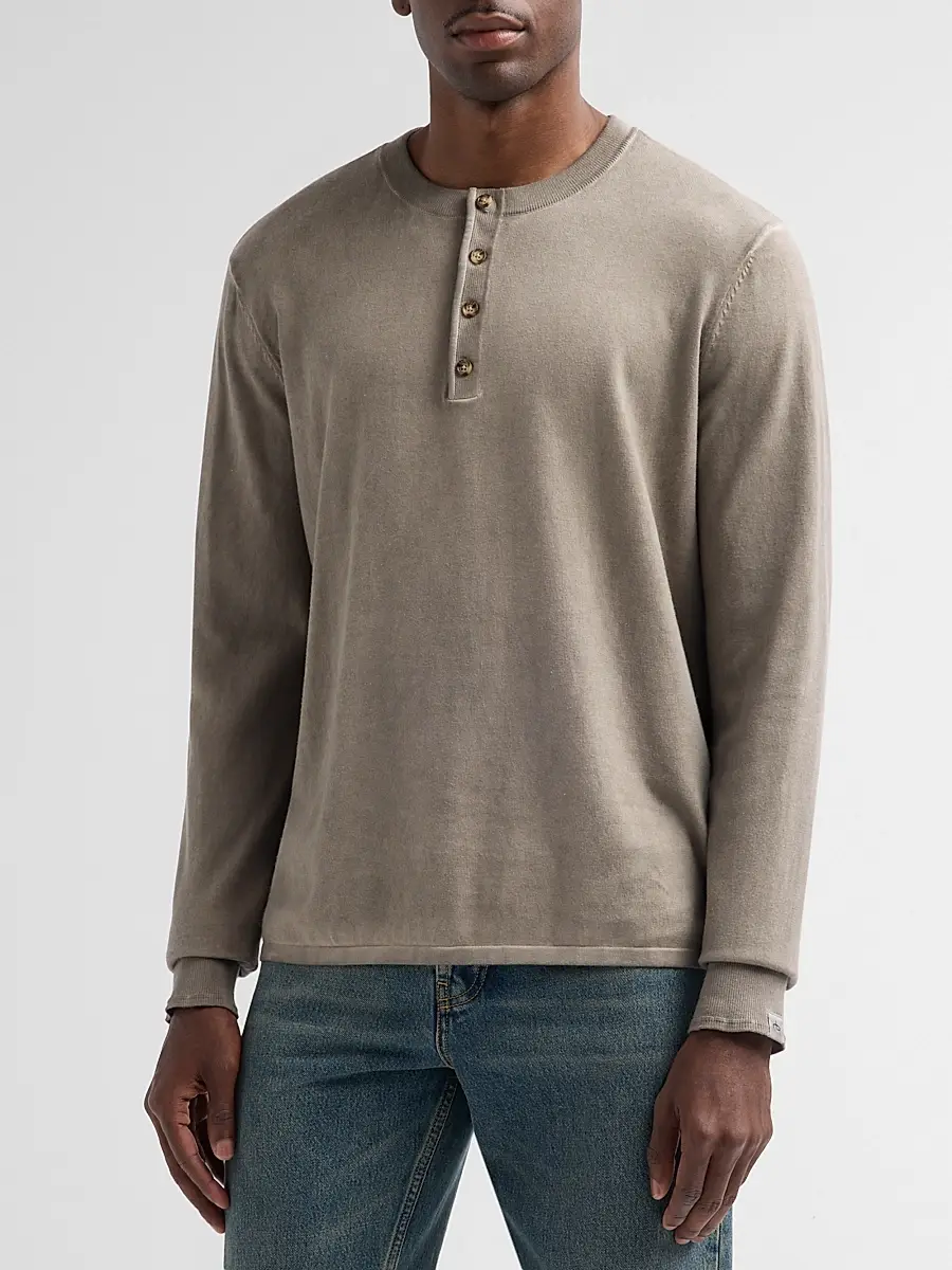 rag & bone Men's Cotton Henley | Thumbnail 4 rag & bone Men's Cotton Henley | Thumbnail 4