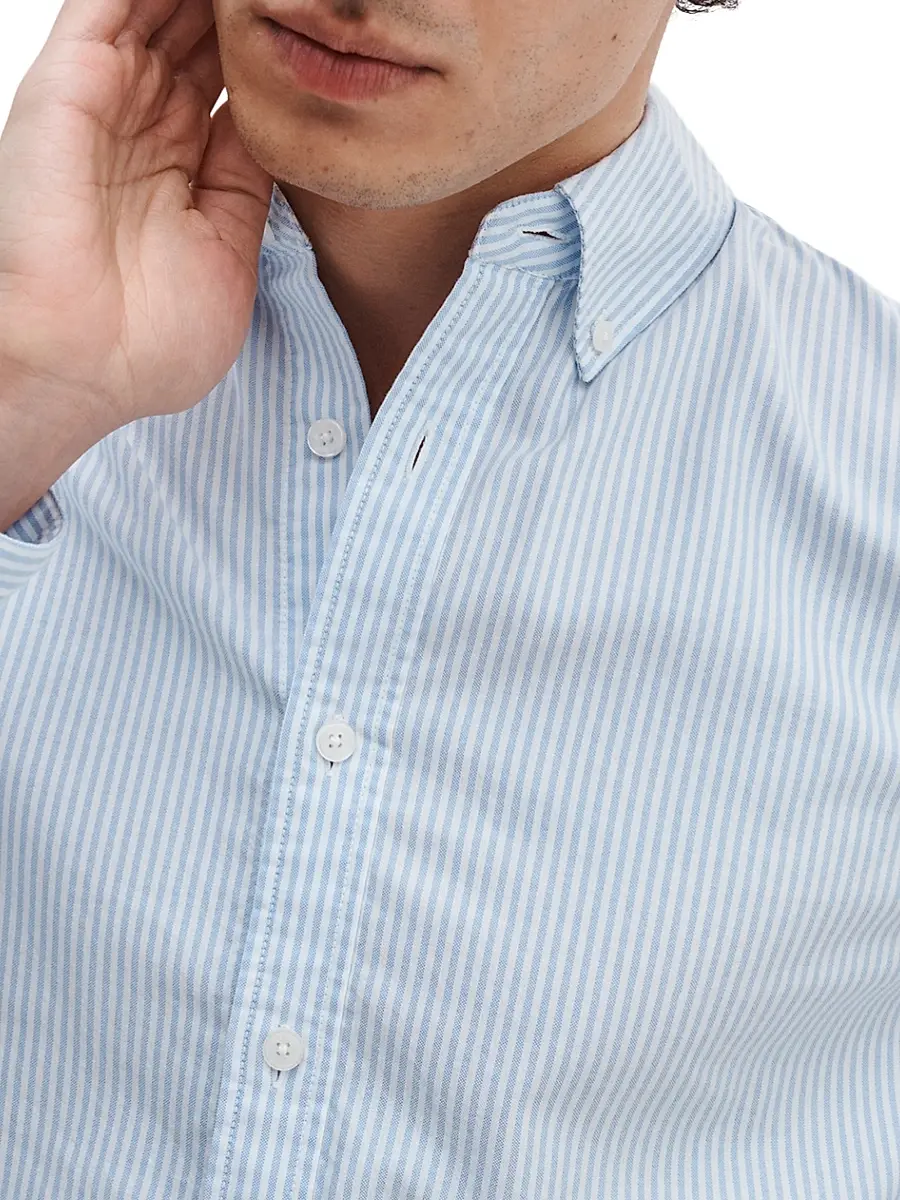 rag & bone Men's Oxford Cotton Button-Down Shirt | Thumbnail 5