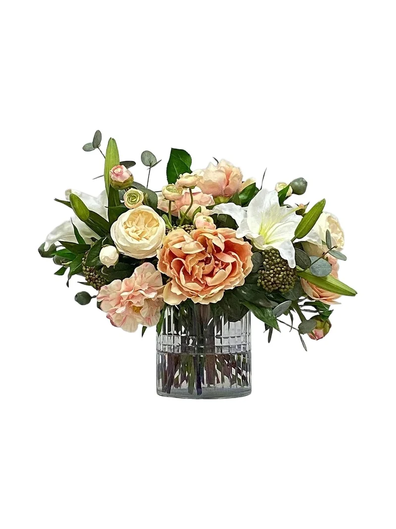 Winward Home Cafe Au Lait Faux Floral Arrangement
