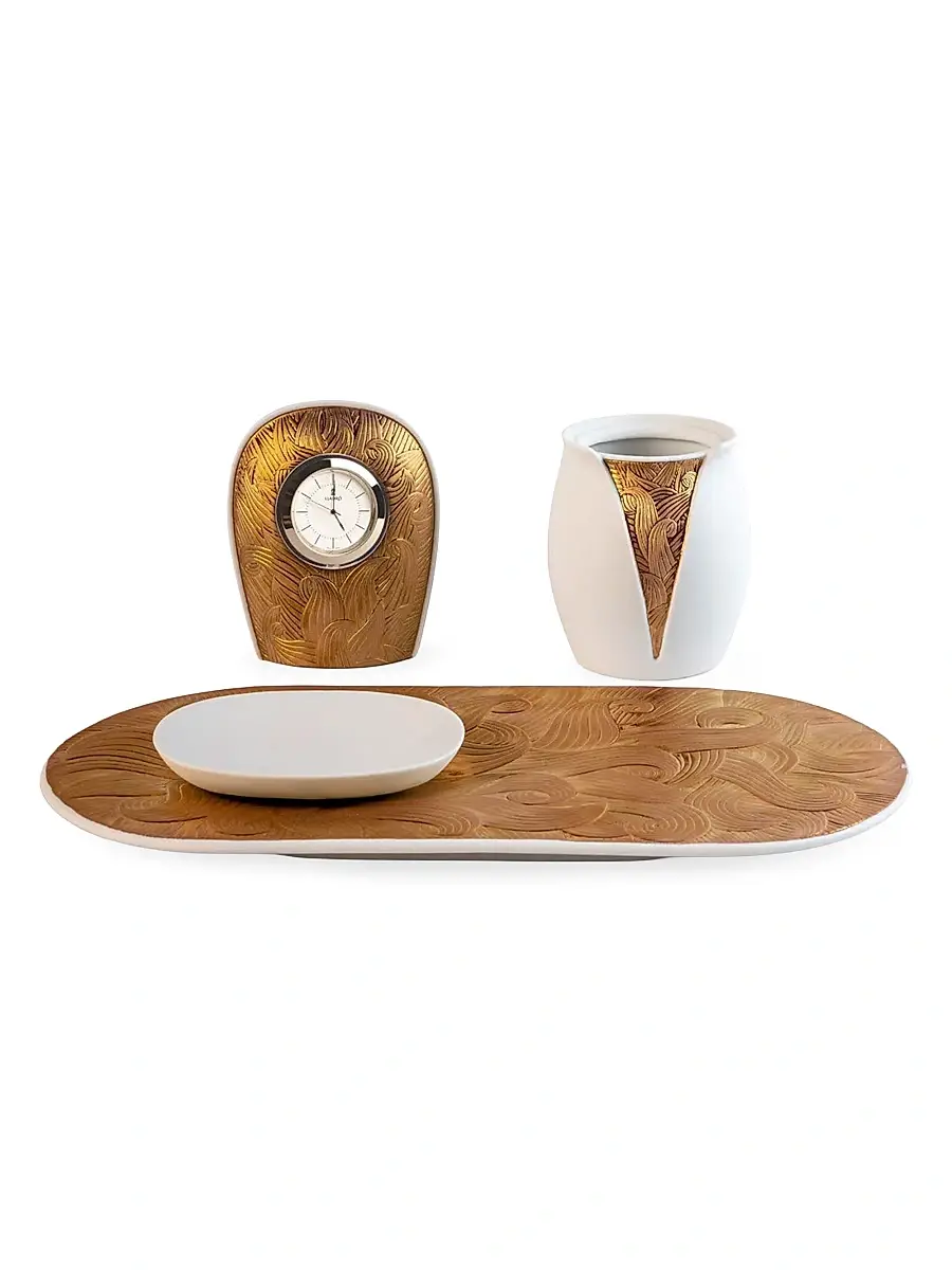 Lladro Mirage Porcelain Mantle Clock | Thumbnail 2 Lladro Mirage Porcelain Mantle Clock | Thumbnail 2