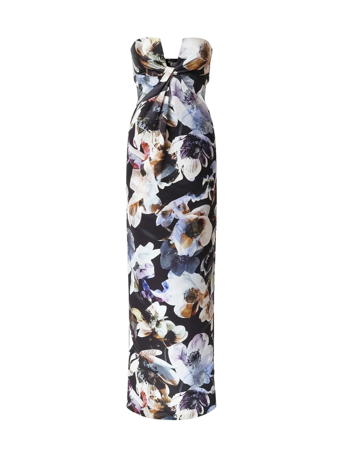 Women's Roslyn Floral Strapless Column Gown