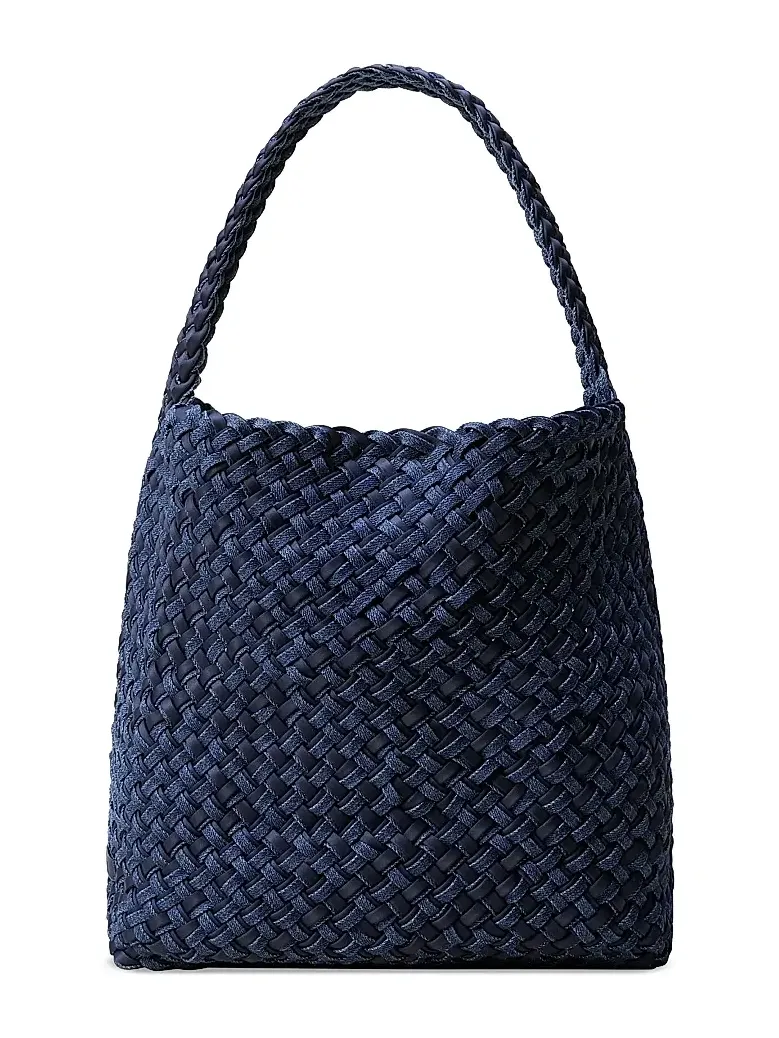 Naghedi Women's Nomad Medium Double Weave Denim Hobo Shoulder Bag