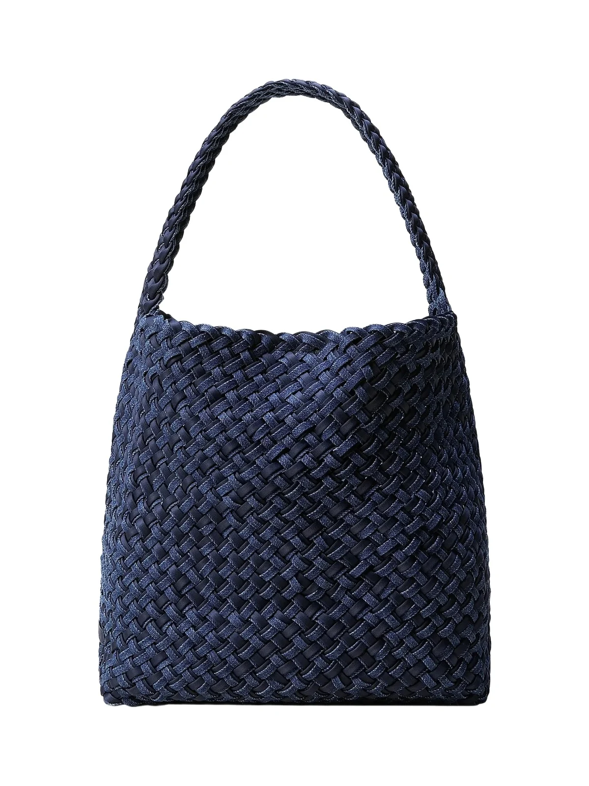 Women's Nomad Medium Double Weave Denim Hobo Shoulder Bag Women's Nomad Medium Double Weave Denim Hobo Shoulder Bag