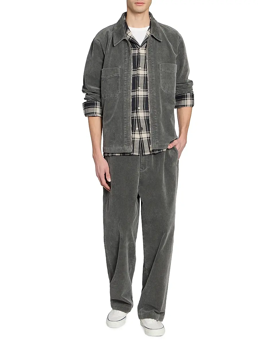OFFICINE GÉNÉRALE Men Byron Washed Cotton Corduroy Jacket | Thumbnail 2 OFFICINE GÉNÉRALE Men Byron Washed Cotton Corduroy Jacket | Thumbnail 2