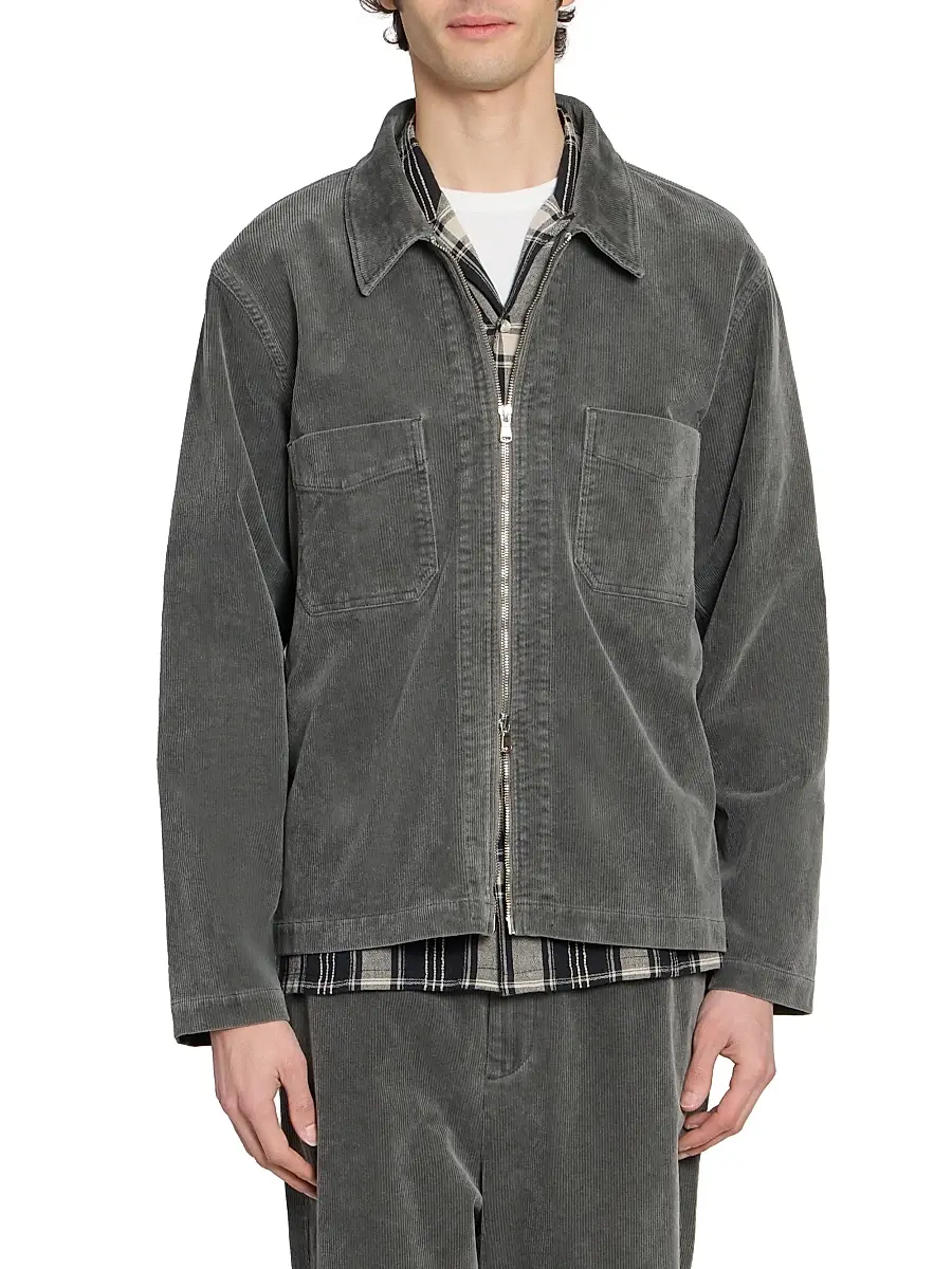 OFFICINE GÉNÉRALE Men Byron Washed Cotton Corduroy Jacket | Thumbnail 3 OFFICINE GÉNÉRALE Men Byron Washed Cotton Corduroy Jacket | Thumbnail 3