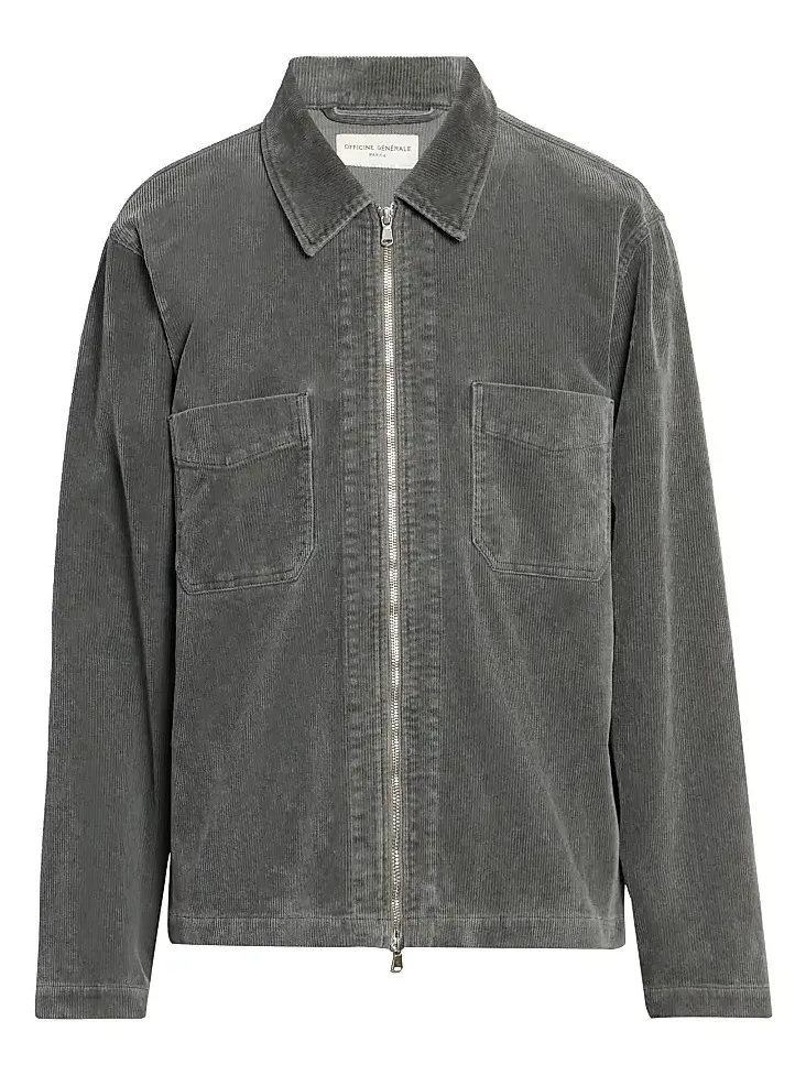 OFFICINE GÉNÉRALE Men Byron Washed Cotton Corduroy Jacket