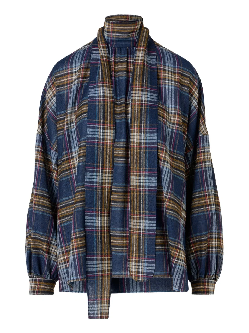 Akris punto Women's Checked Wool-Blend Blouse