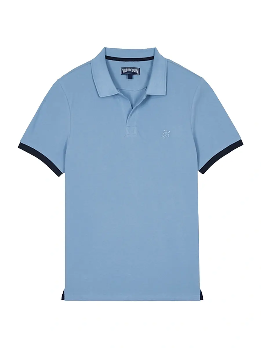 Vilebrequin Men's Palan Cotton Polo - Divin | Image 1 Vilebrequin Men's Palan Cotton Polo - Divin | Image 1