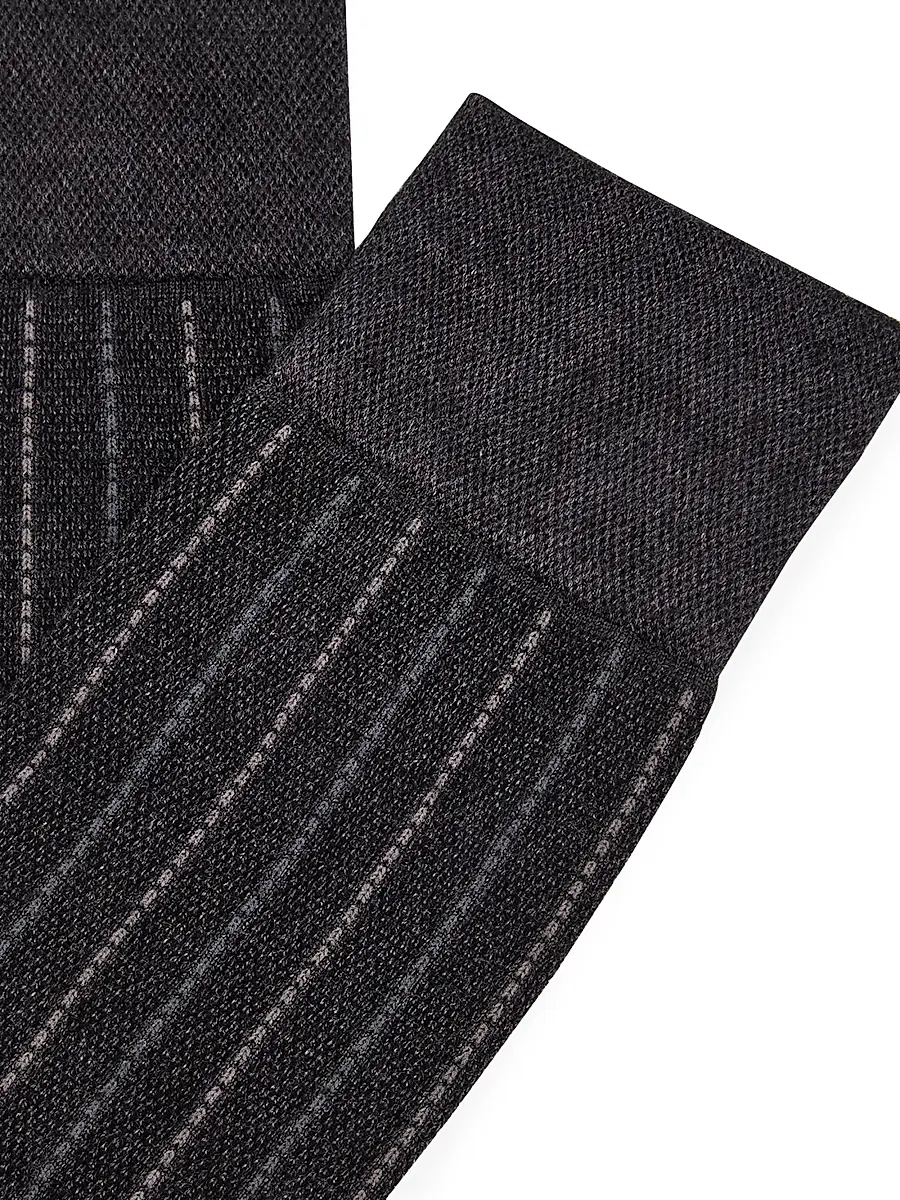 Marcoliani Men's Elegance Cashmere-Blend Socks | Thumbnail 2