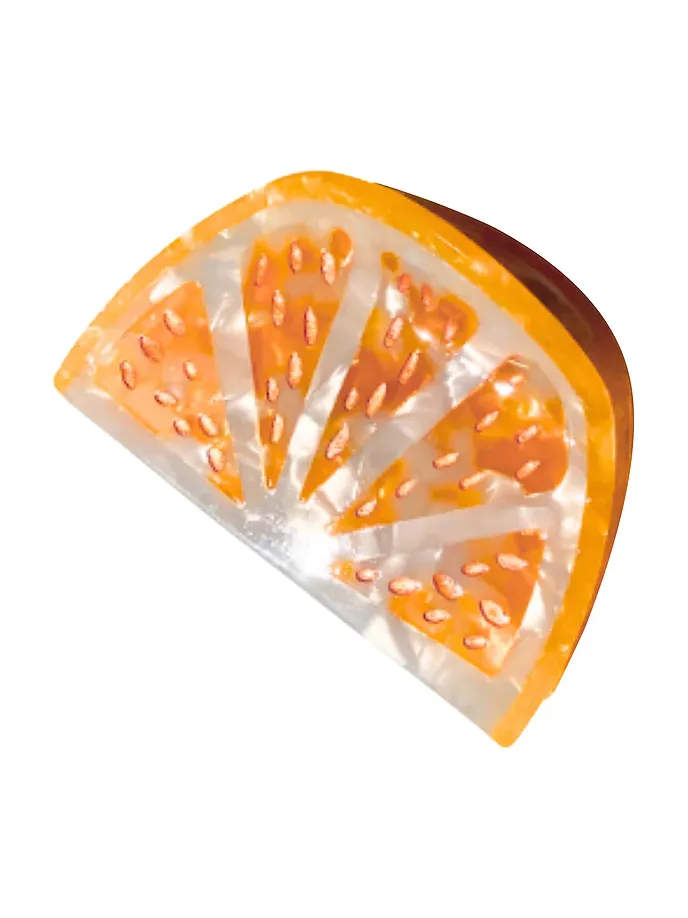 Hand-painted Citrus Slice Claw Hair Clip Hand-painted Citrus Slice Claw Hair Clip