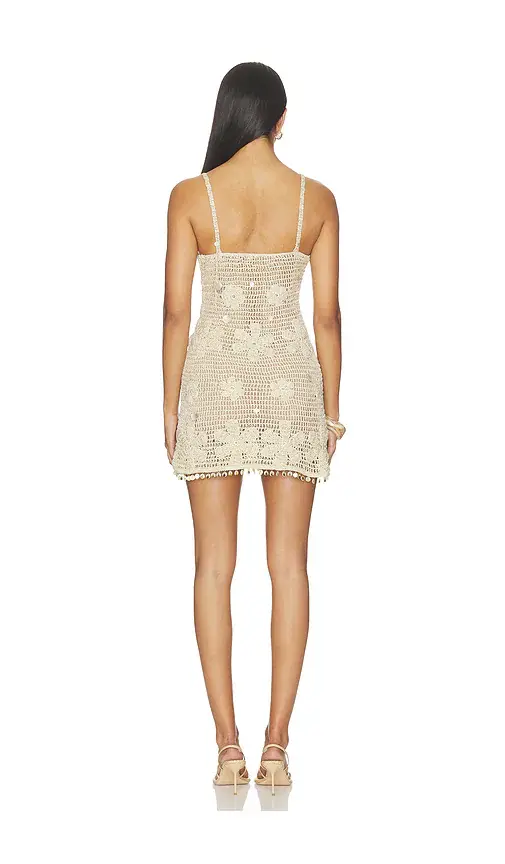 Asta Resort Delilah Hand Crochet Mini Dress | Thumbnail 3 Asta Resort Delilah Hand Crochet Mini Dress | Thumbnail 3