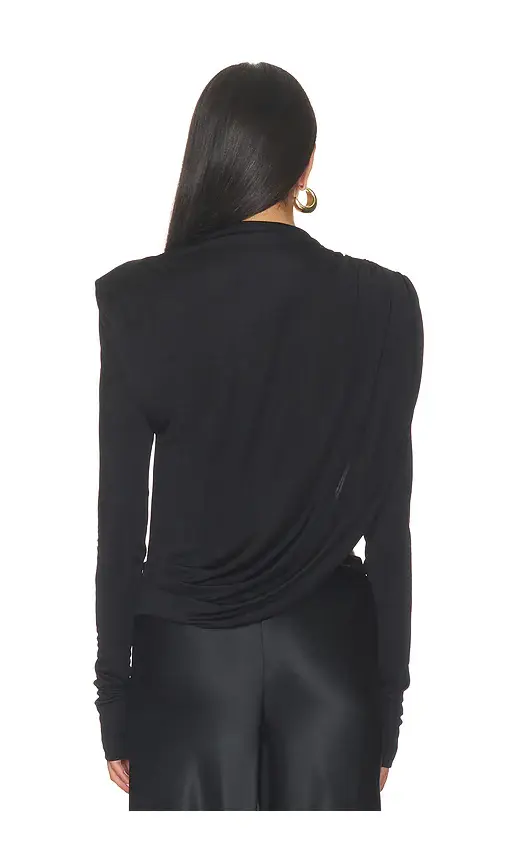 Misha The Draped Sheen Jersey Top | Thumbnail 4 Misha The Draped Sheen Jersey Top | Thumbnail 4