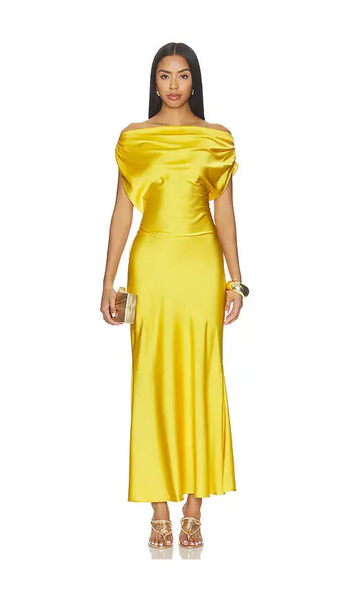 Kahlo Satin Maxi Dress