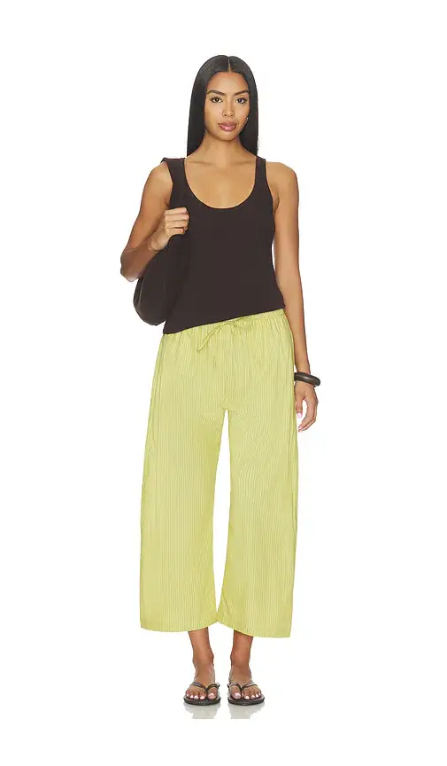 LESET Yoshi Stripe Crop Drawstring Pant | Thumbnail 5