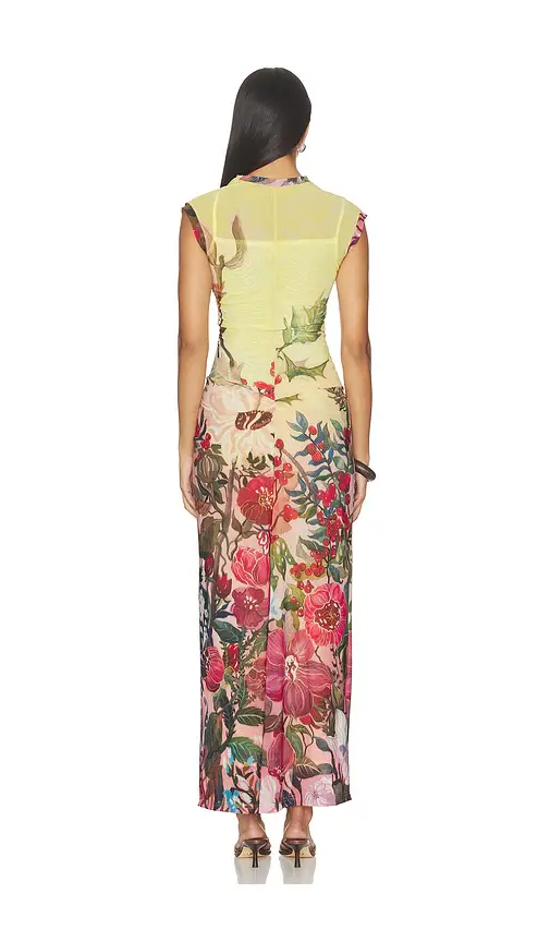 LA FUORI Botanical Symphony Printed Bodycon Dress | Thumbnail 3 LA FUORI Botanical Symphony Printed Bodycon Dress | Thumbnail 3