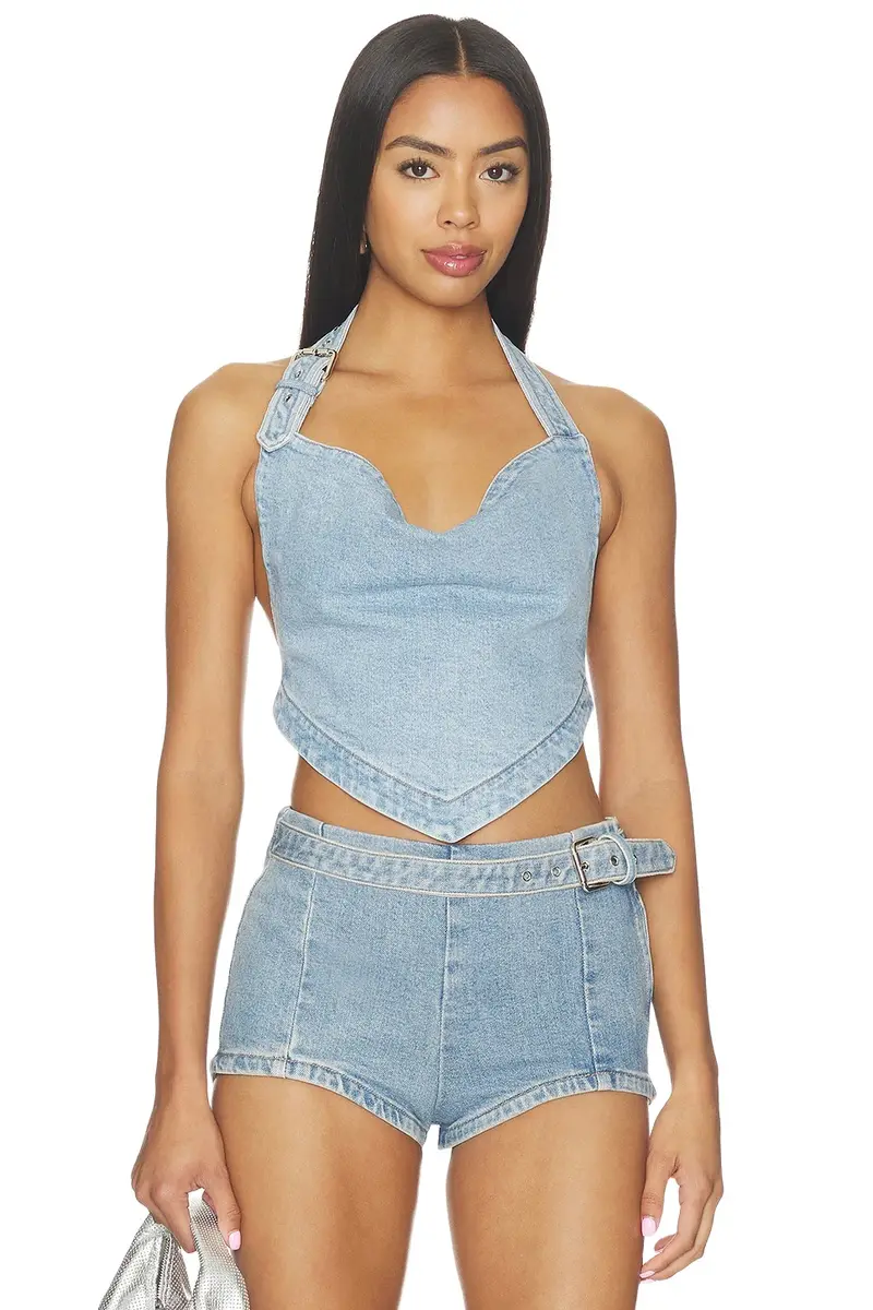 Amelisse Denim Top
