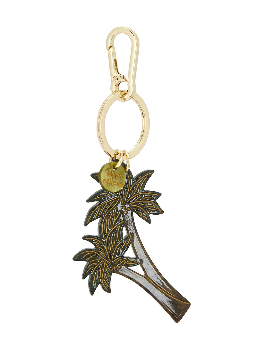 Hand-painted Palm Trees Bag Charm + Keychain Hand-painted Palm Trees Bag Charm + Keychain