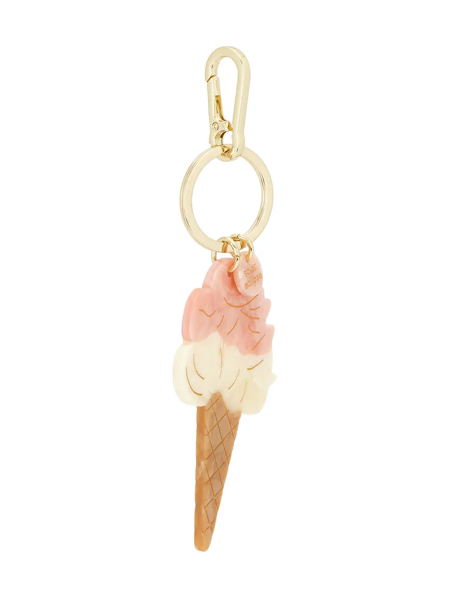 Solar Eclipse Hand-painted Gelato Bag Charm + Keychain