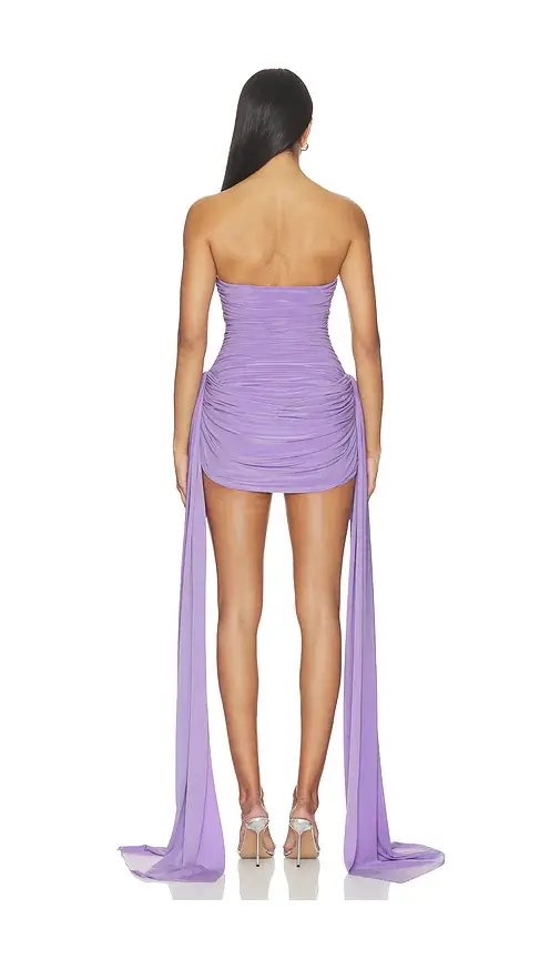 Norma Kamali Strapless Bill Pickleball Dress With Bow | Thumbnail 3