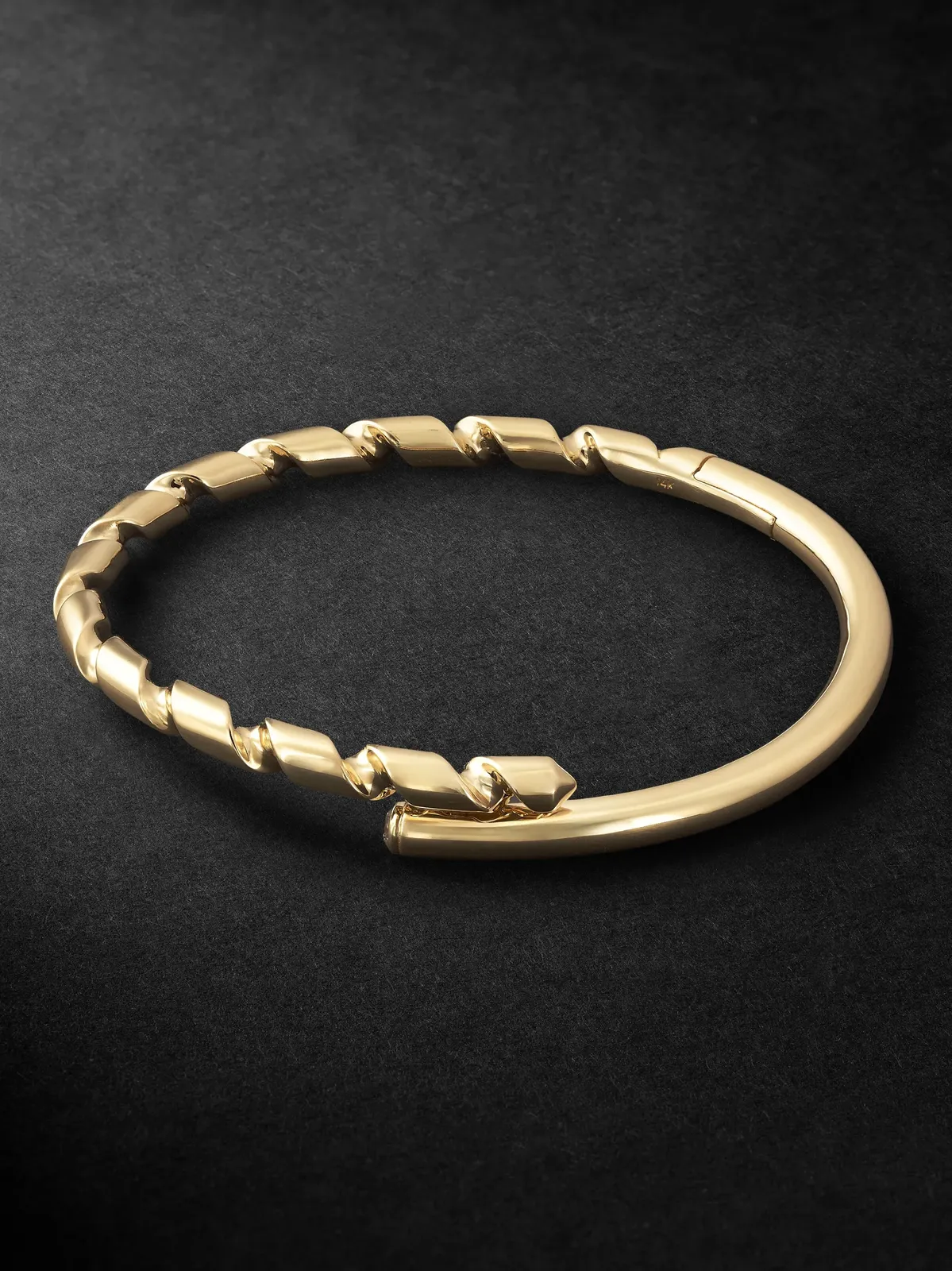 Drill Bit 14-Karat Gold Diamond Bracelet - Men Drill Bit 14-Karat Gold Diamond Bracelet - Men