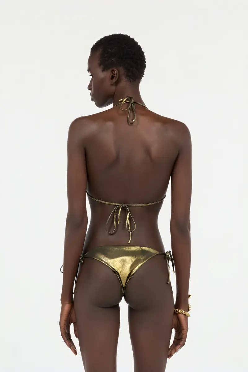 Roberto Cavalli Gold Bikini Top with Serpents | Thumbnail 3 Roberto Cavalli Gold Bikini Top with Serpents | Thumbnail 3