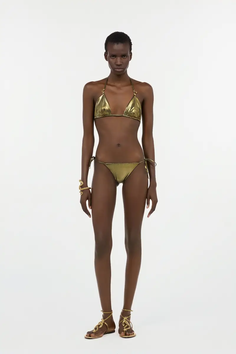 Roberto Cavalli Gold Bikini Top with Serpents | Thumbnail 7 Roberto Cavalli Gold Bikini Top with Serpents | Thumbnail 7