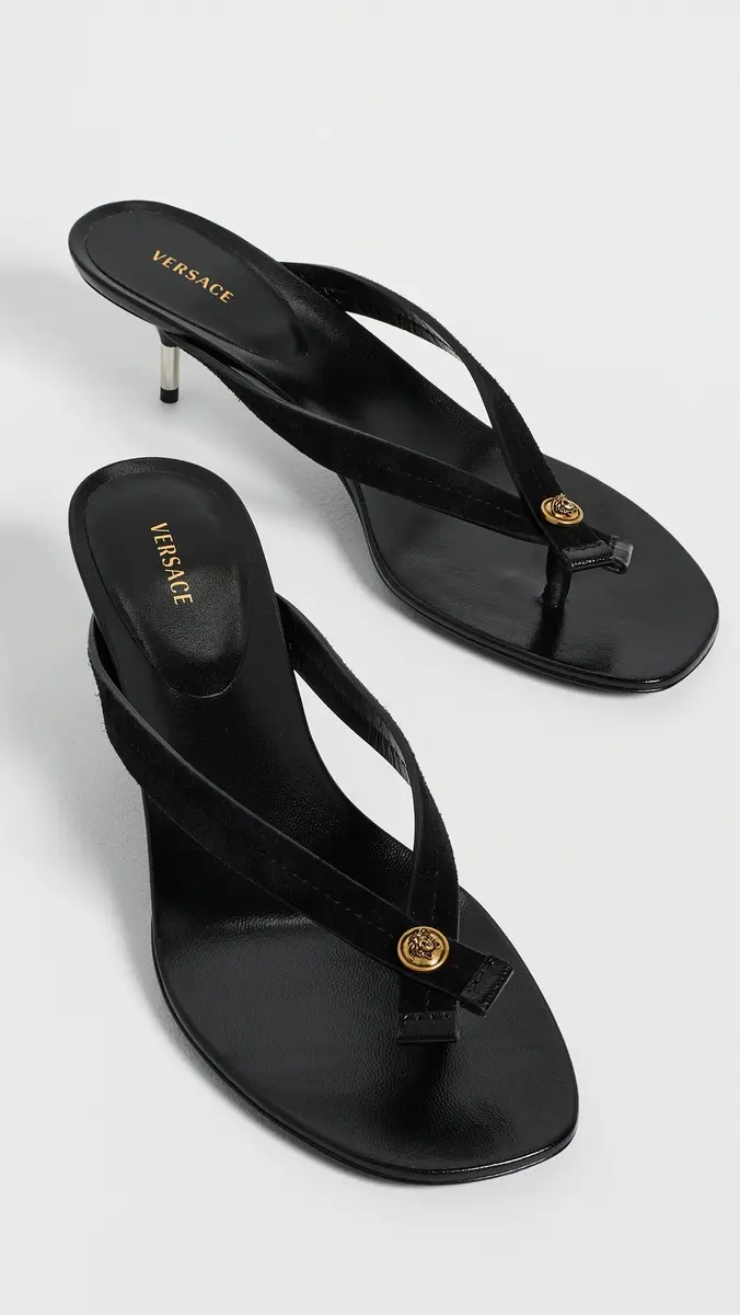 Versace Calf Leather Sandals | Thumbnail 2
