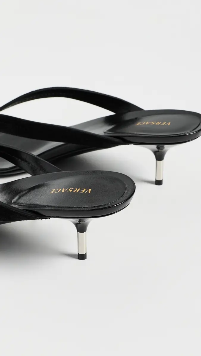 Versace Calf Leather Sandals | Thumbnail 4