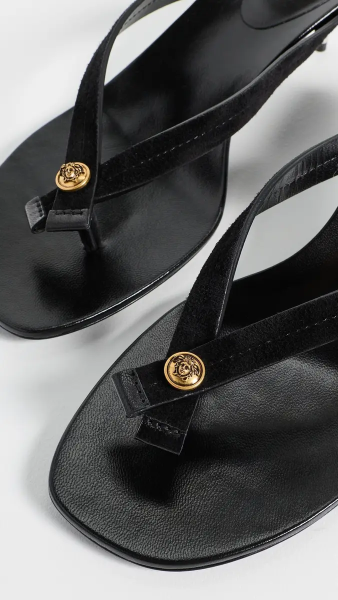 Versace Calf Leather Sandals | Thumbnail 6