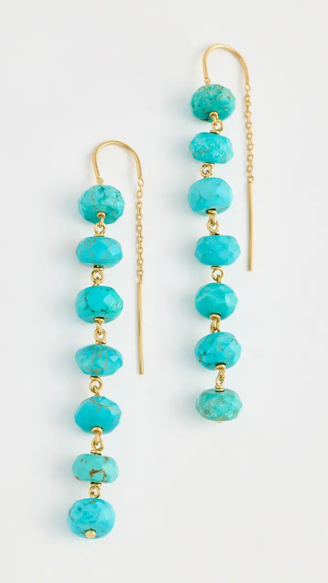 Chan Luu Ladder Earrings Turquoise One Size | Thumbnail 2 Chan Luu Ladder Earrings Turquoise One Size | Thumbnail 2
