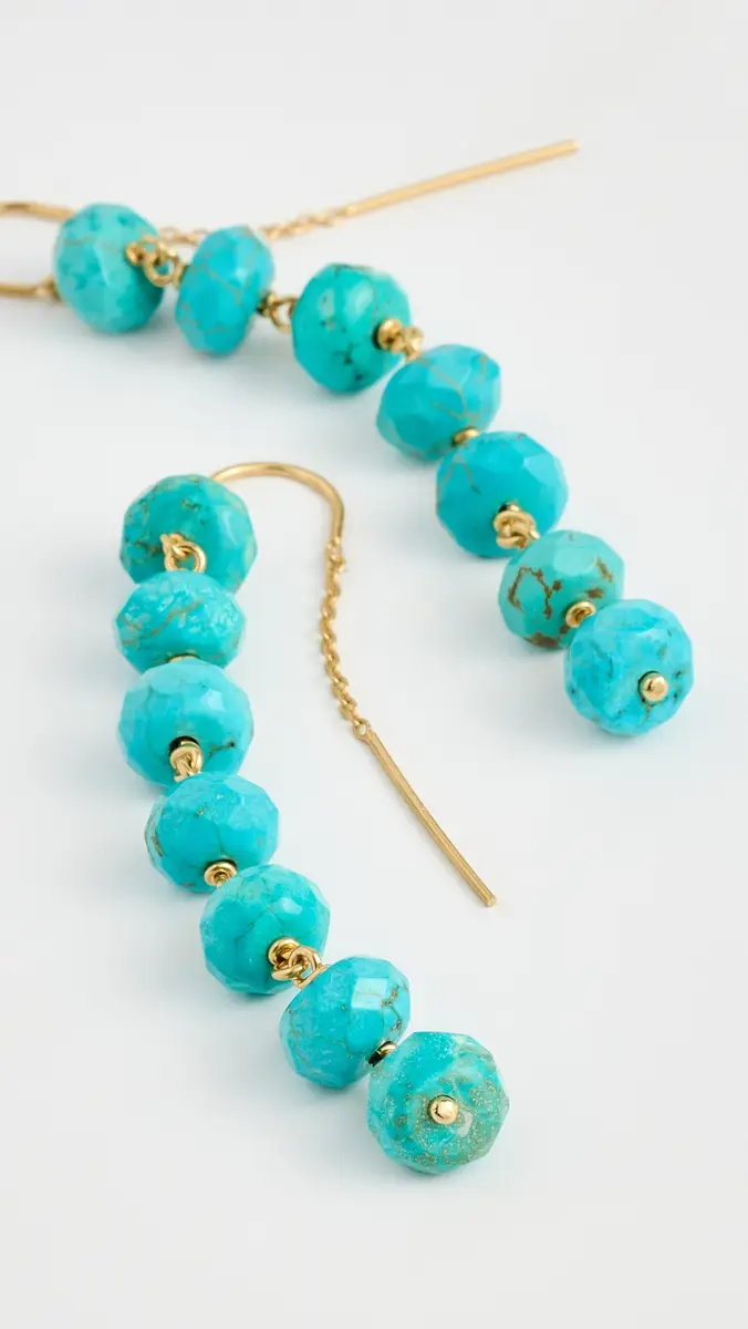 Chan Luu Ladder Earrings Turquoise One Size | Thumbnail 3 Chan Luu Ladder Earrings Turquoise One Size | Thumbnail 3
