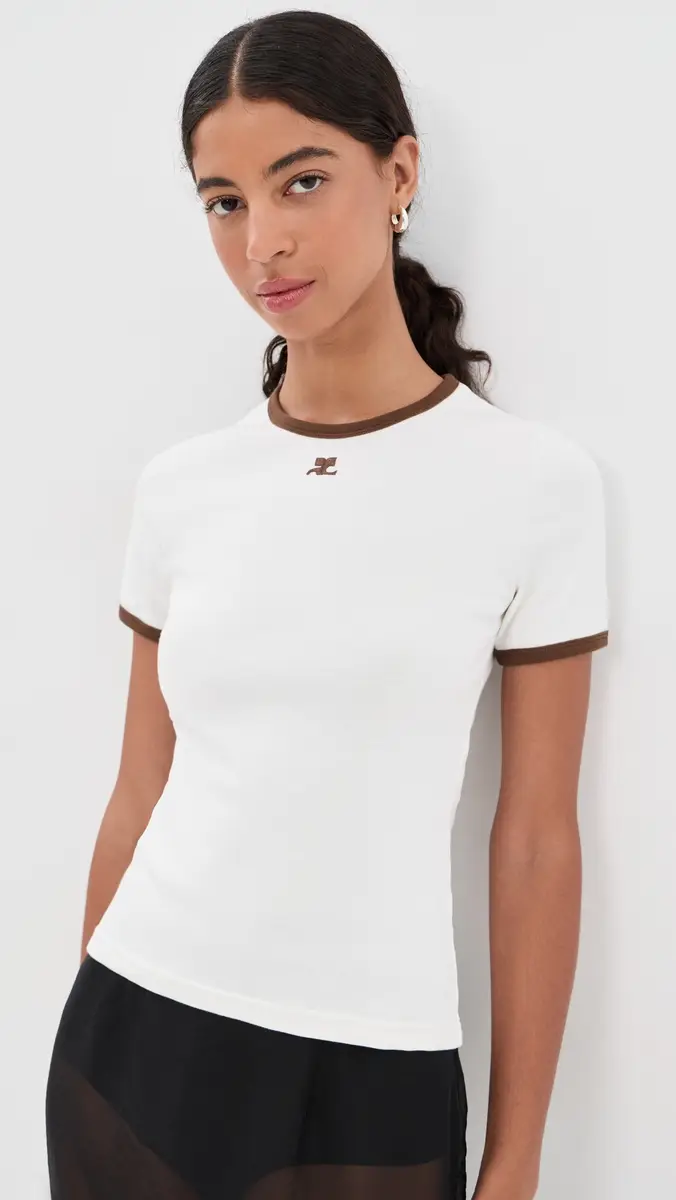 Courrèges Signature Contrast T-Shirt | Thumbnail 2