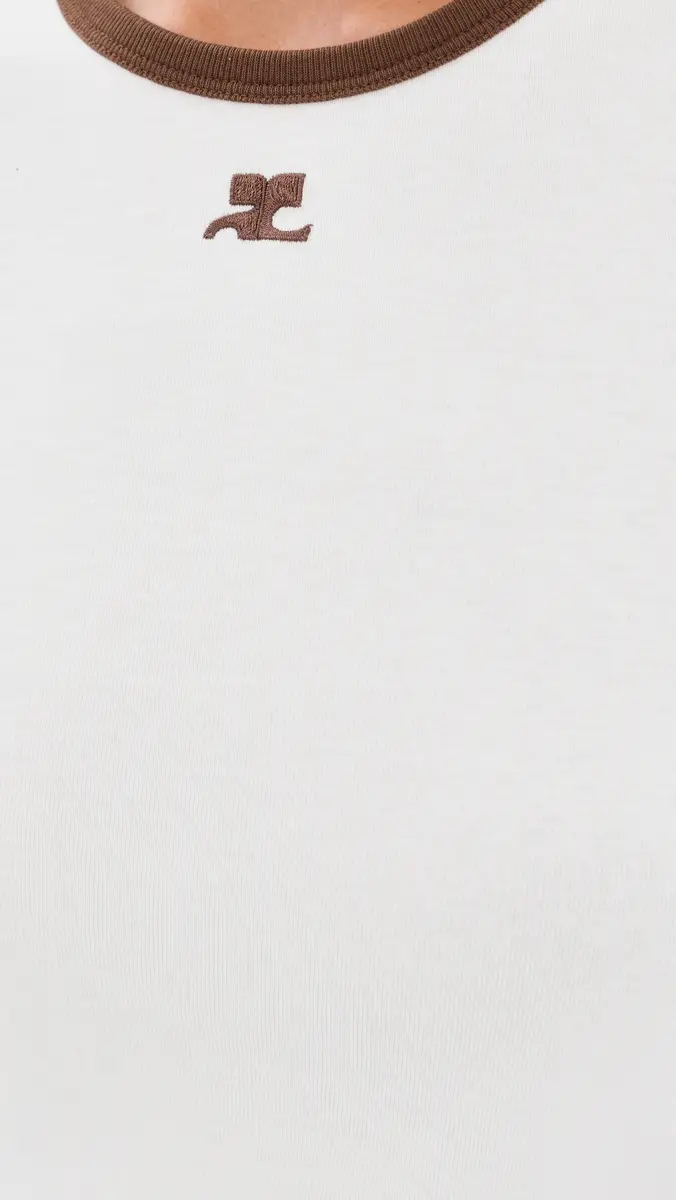 Courrèges Signature Contrast T-Shirt | Thumbnail 6