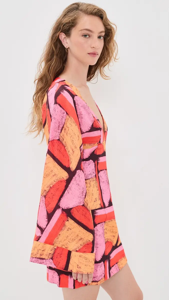 The Wolf Gang Elara Linen Mini Dress | Thumbnail 4