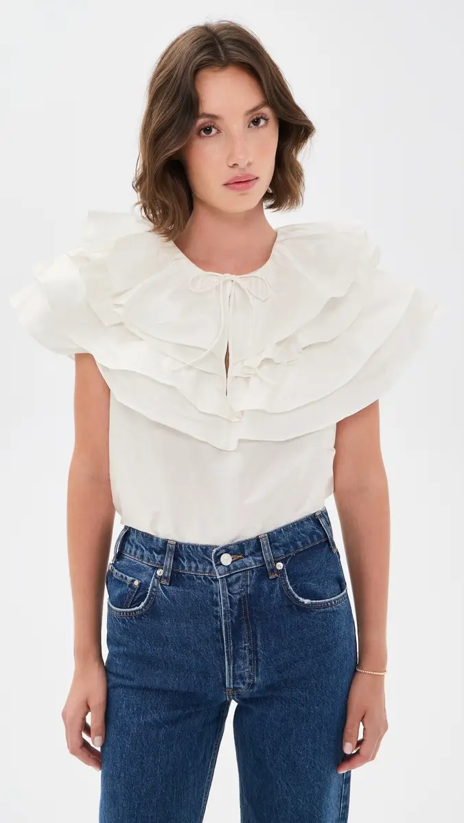 Aknvas Linda Taffeta Cape Top | Thumbnail 2 Aknvas Linda Taffeta Cape Top | Thumbnail 2
