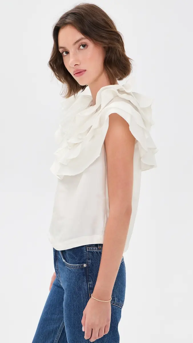 Aknvas Linda Taffeta Cape Top | Thumbnail 4 Aknvas Linda Taffeta Cape Top | Thumbnail 4