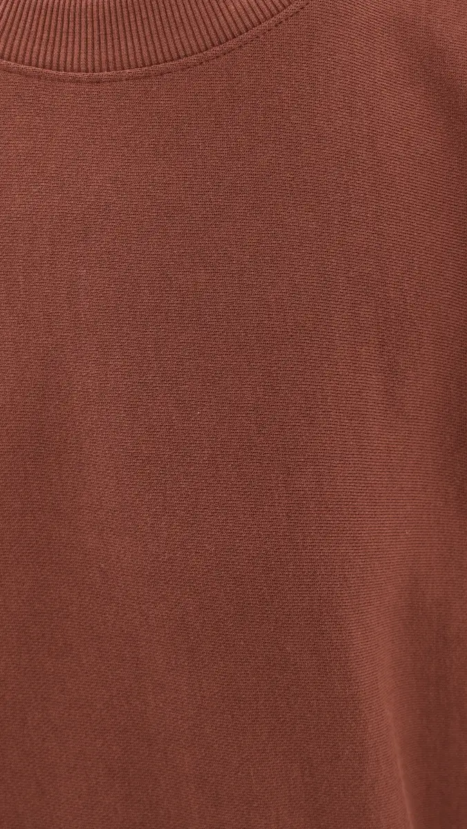 Tibi Lightweight Crew Neck Sweatshirt Red Clay | Thumbnail 6 Tibi Lightweight Crew Neck Sweatshirt Red Clay | Thumbnail 6