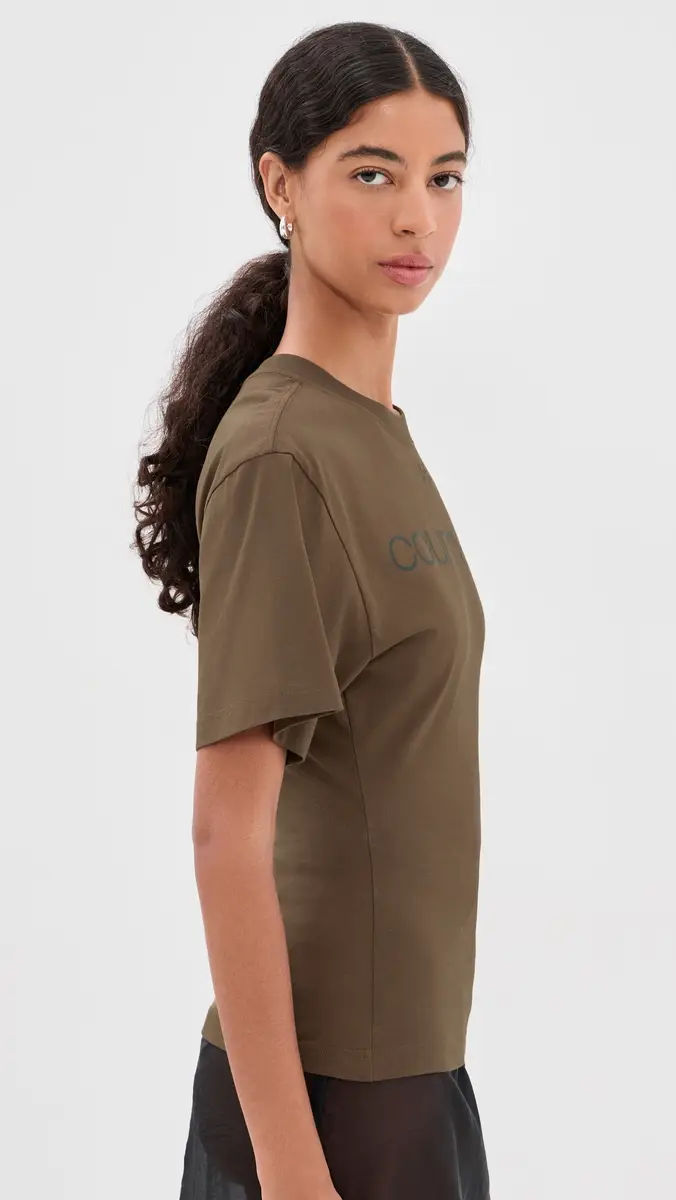 Courrèges Logo Print Waisted T-Shirt | Thumbnail 4 Courrèges Logo Print Waisted T-Shirt | Thumbnail 4