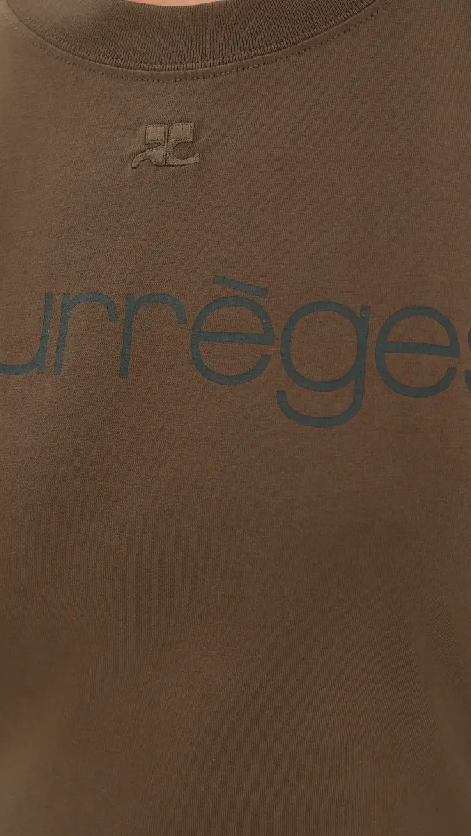 Courrèges Logo Print Waisted T-Shirt | Thumbnail 6 Courrèges Logo Print Waisted T-Shirt | Thumbnail 6