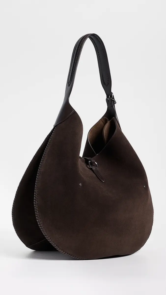 Polo Ralph Lauren Suede Whip Stich Polo ID Medium Shoulder Bag | Thumbnail 4 Polo Ralph Lauren Suede Whip Stich Polo ID Medium Shoulder Bag | Thumbnail 4