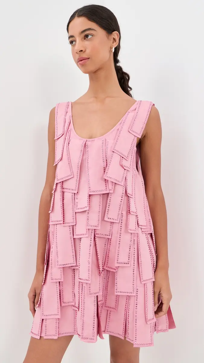 La Vie Style House Jewel Tassel Mini Swing Dress | Thumbnail 2