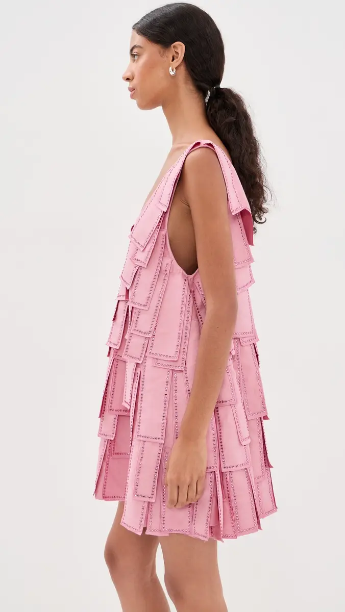 La Vie Style House Jewel Tassel Mini Swing Dress | Thumbnail 4