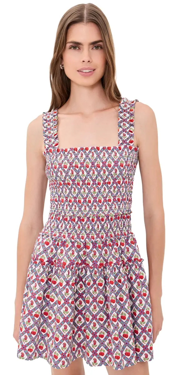 Hill House Home The Azalea Mini Nap Dress Diamond Cherries | Image 1 Hill House Home The Azalea Mini Nap Dress Diamond Cherries | Image 1