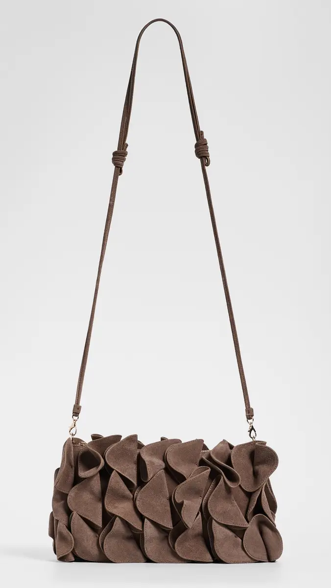 Farm Rio Suede Flower Clutch Bag | Thumbnail 2 Farm Rio Suede Flower Clutch Bag | Thumbnail 2